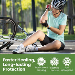 Kimihome aplicada en el talón de un deportista para protección duradera