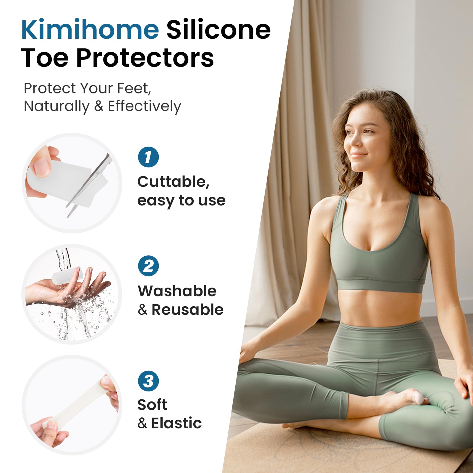 Kimihome comparación de tallas pequeña media y grande para ajuste ideal