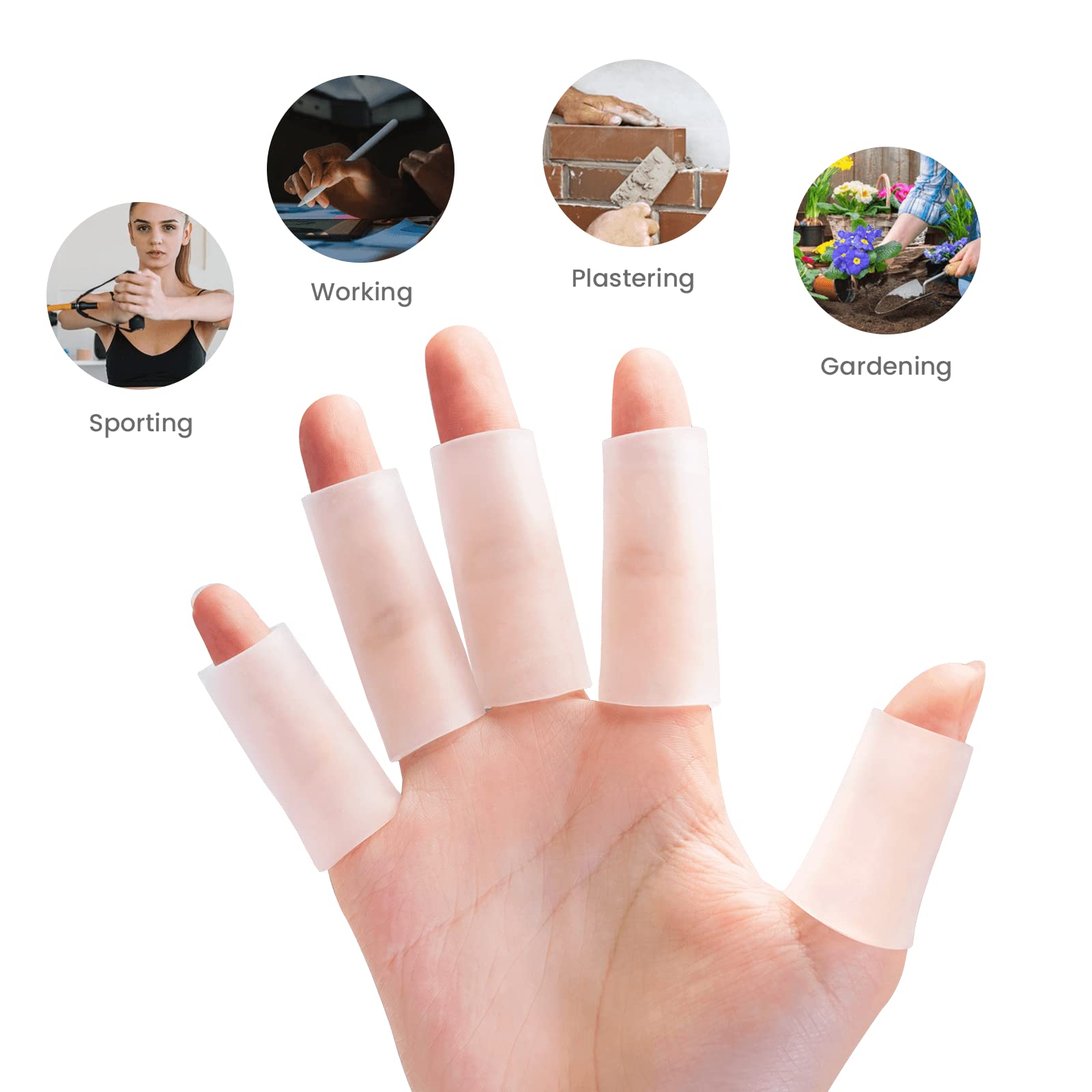 Kimihome empaque 20 piezas transparente para repuestos
