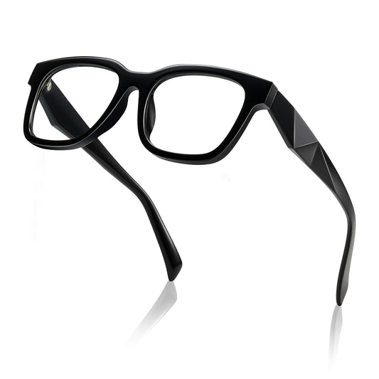 kimorn gafas vista frontal con montura negra, aspecto profesional y protección