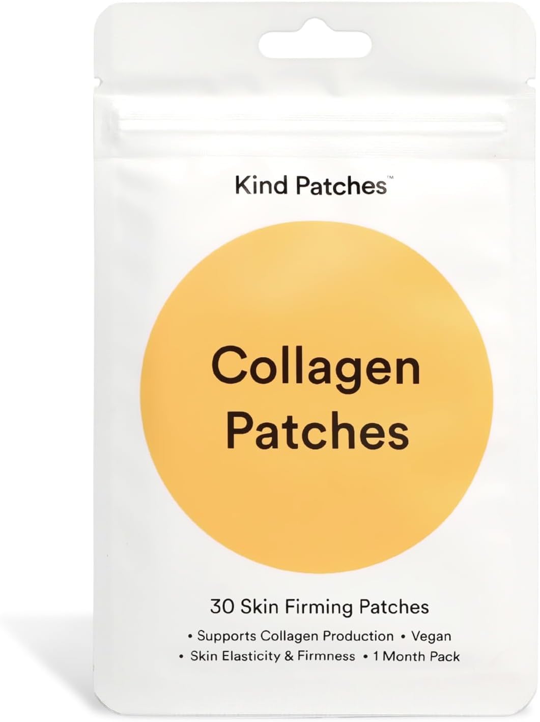 Kind Patches empaque frontal mostrando 30 parches y beneficios visibles