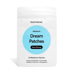 Kind Patches empaque frontal mostrando 14 parches y beneficios visibles