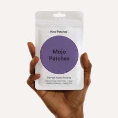 Parche Kind Patches aplicado en el brazo demostrando discreción y portabilidad