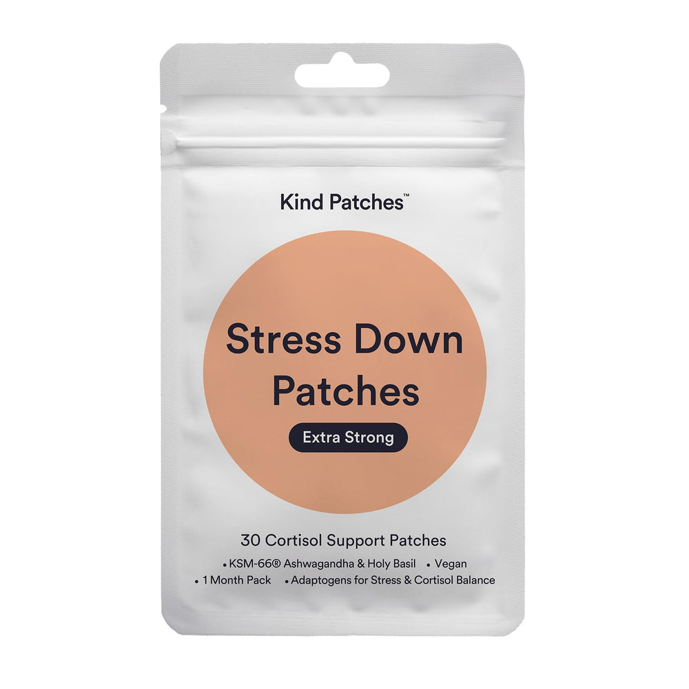 Kind Patches empaque frontal mostrando 30 parches y conveniencia diaria