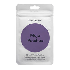 Kind Patches empaque frontal mostrando 30 parches y fácil identificación del producto