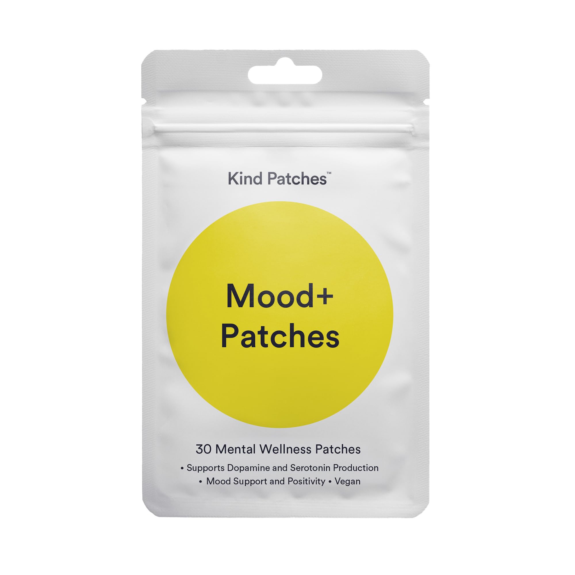 Kind Patches paquete frontal mostrando 30 parches y conveniencia diaria