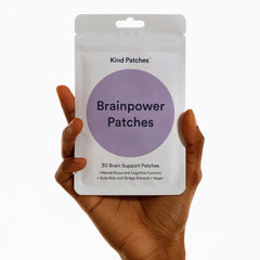 Detalle de la textura del parche Kind Patches para ver adhesivo y acabado suave
