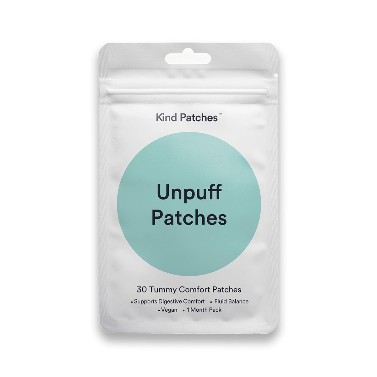 Kind Patches frontal del envase mostrando 30 unidades y aspecto profesional