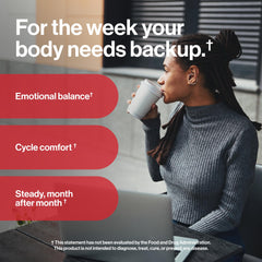 kindnature representación de aceite de onagra y cohosh negro como apoyo hormonal