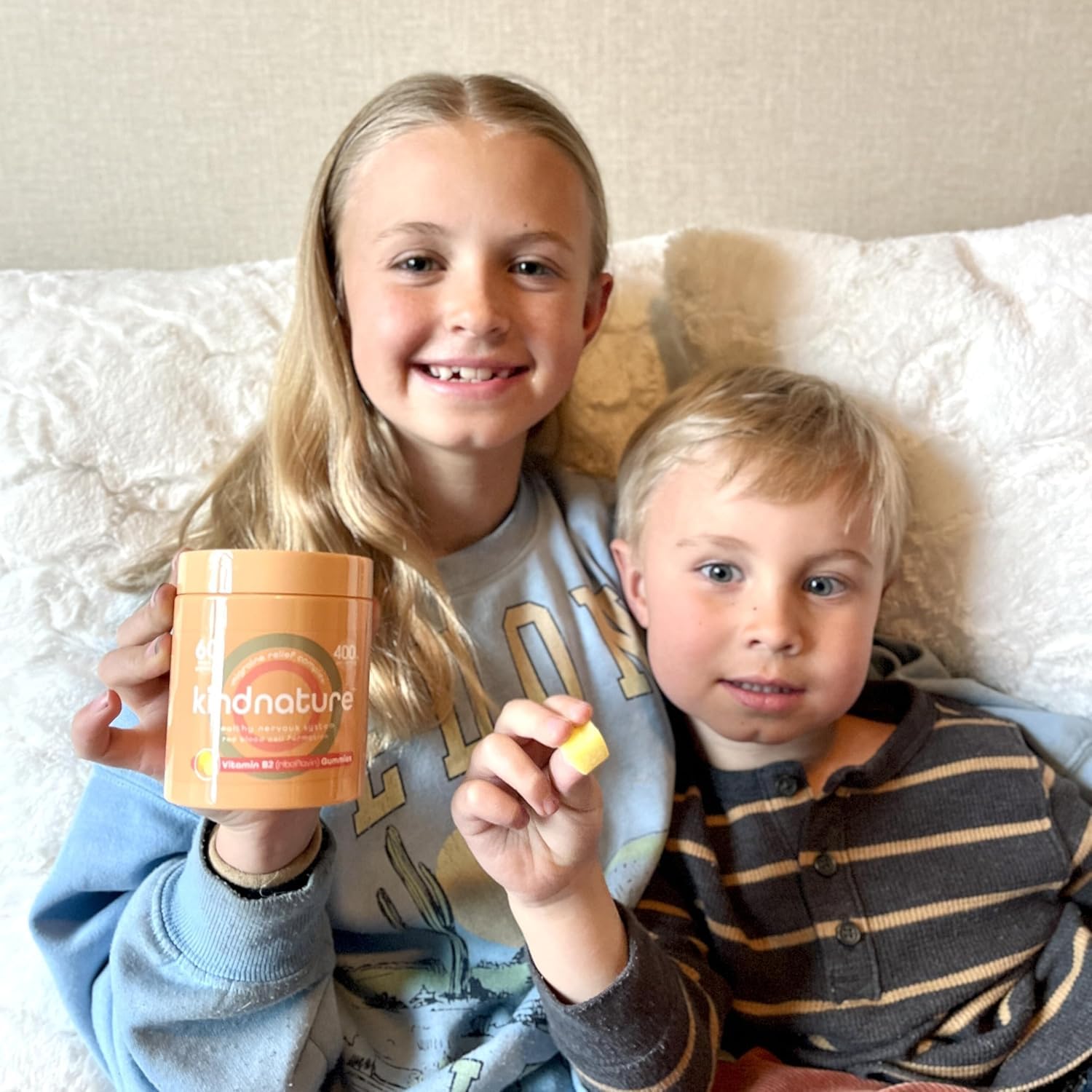 Gominas riboflavina 400 mg de kindnature aptas para niños y adultos