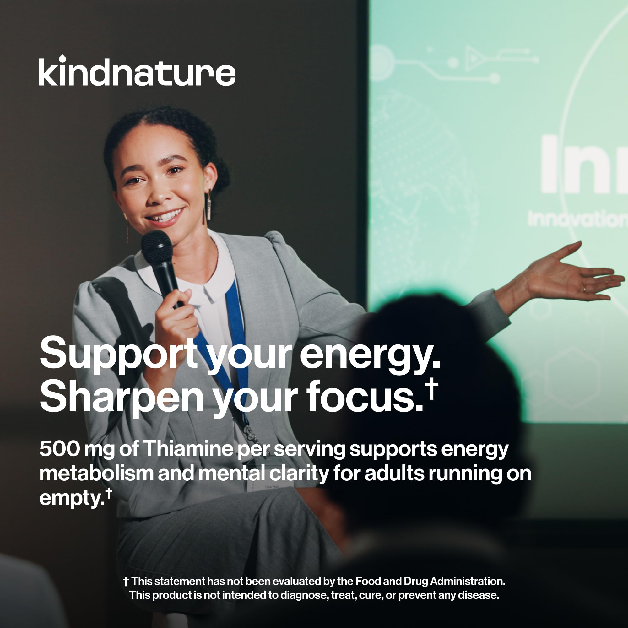 kindnature frasco junto a regla para comparar tamaño del envase