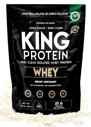 KING Protein frente del paquete mostrando 30 servicios y etiqueta limpia