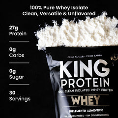 KING Protein textura del polvo fino para mezcla rápida y sin grumos