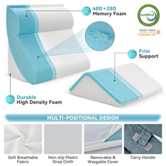 Kingfun primer plano de la textura de espuma viscoelástica que ofrece soporte adaptable