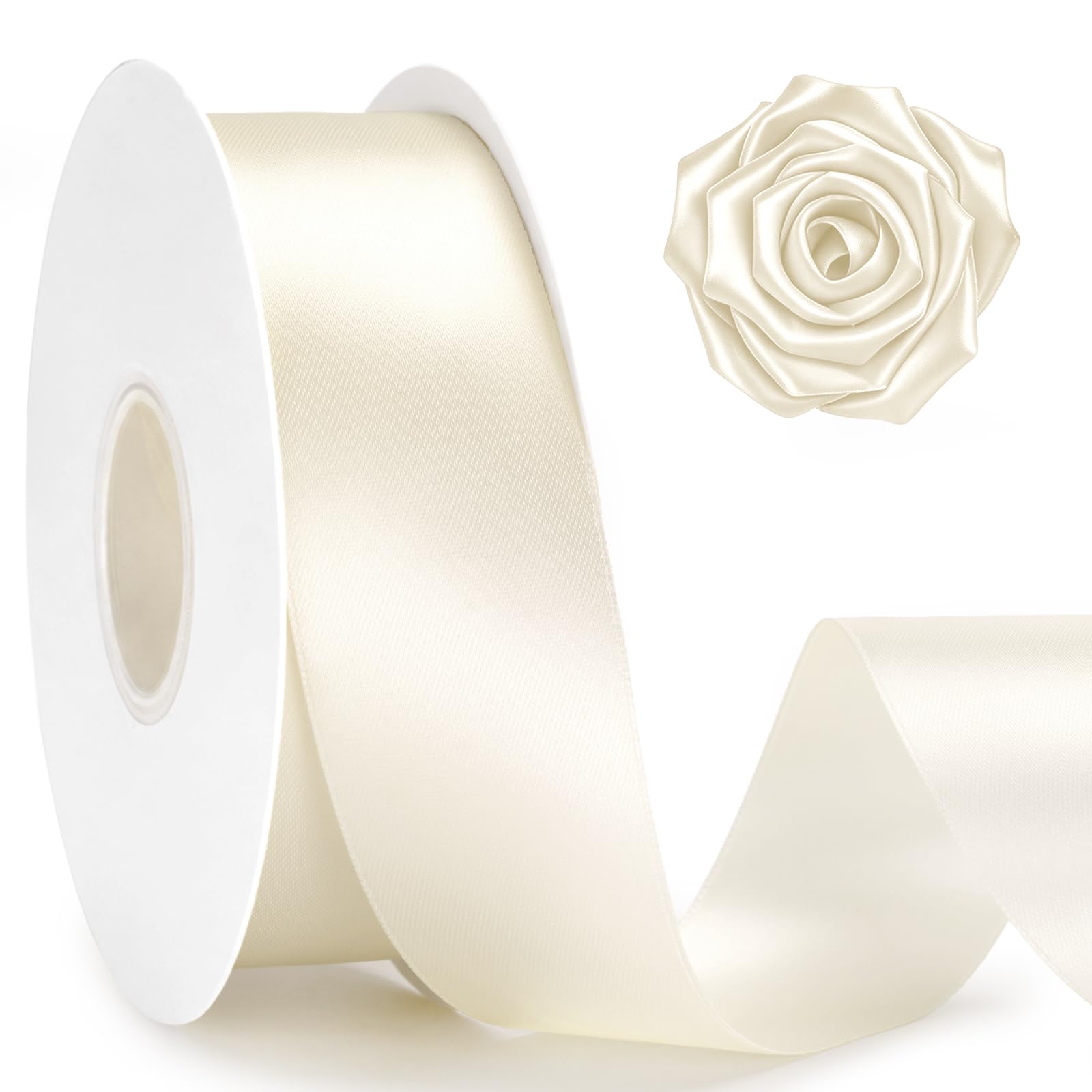 KINGLAKE cinta marfil frontal con brillo elegante y aspecto pulido