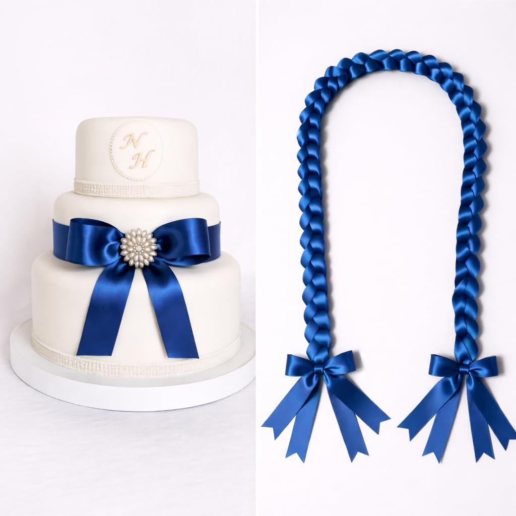 KINGLAKE decoración de mesa con cinta azul en boda, realza ambientación y coordinación