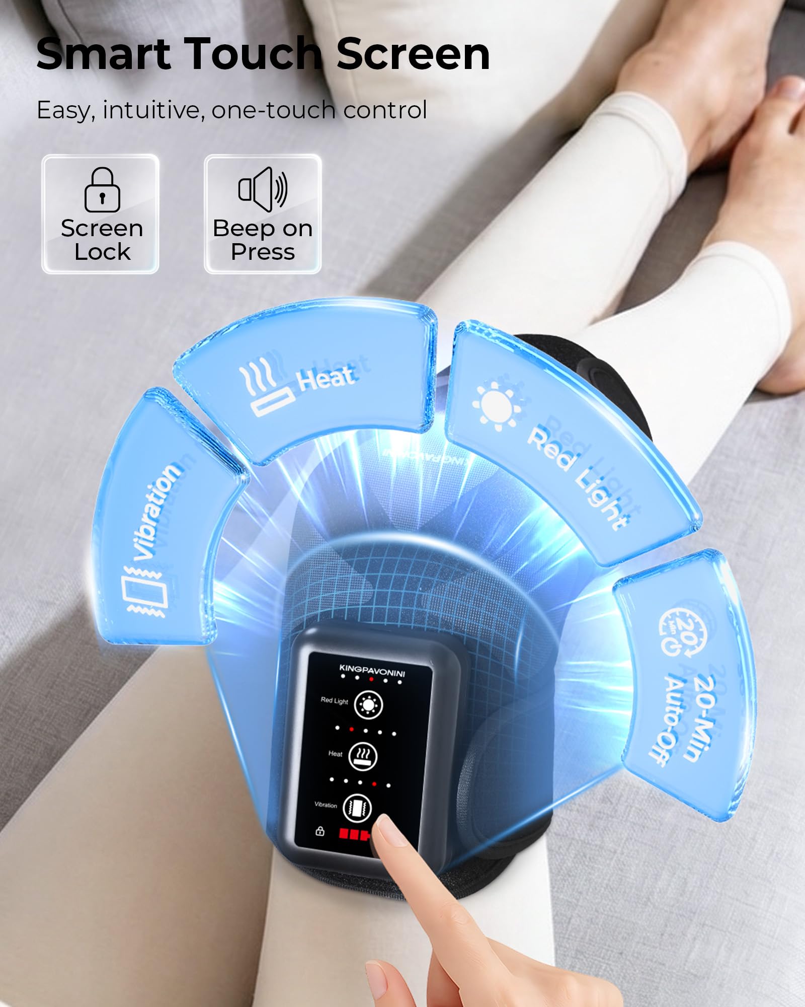 KingPavonini panel táctil con iconos, control sencillo y seguro