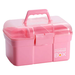 Kinsorcai vista frontal caja rosa organiza con estilo