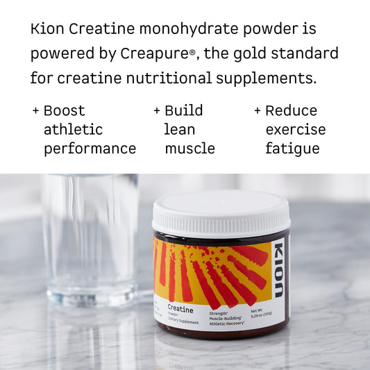 Kion Creatine textura del polvo suelta para mezclar fácilmente