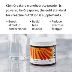 Kion Creatine textura del polvo suelta para mezclar fácilmente