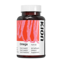 Kion Omega vista frontal del envase mostrando la marca y beneficios