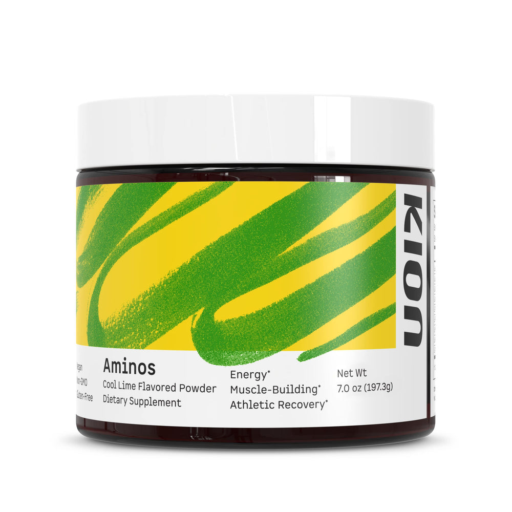 Kion frasco frontal mostrando diseño y beneficios del producto