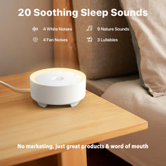 Kipcush colocado en mesita de noche, crea ambiente relajante para dormir