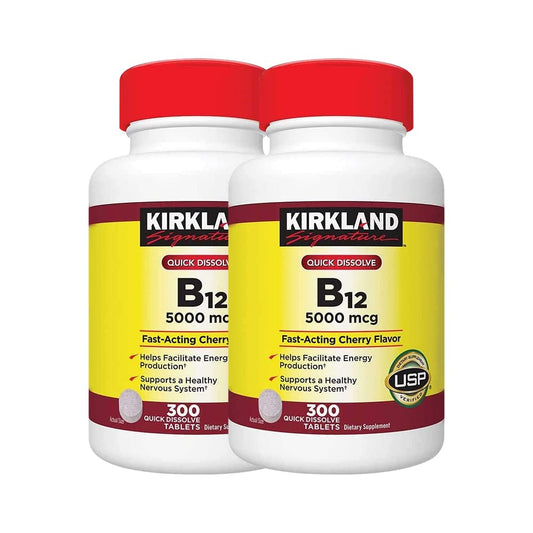 Kirkland B-12 5000 mcg tabletas sublinguales sabor cereza para uso diario