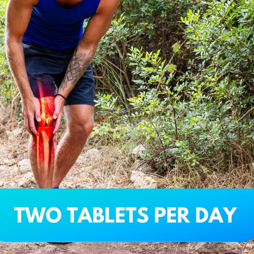 KIRKLAND Glucosamina y Chondroitina, etiqueta del producto, muestra beneficios para articulaciones flexibles.