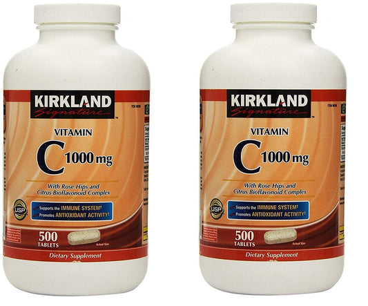 KIRKLAND Vitamina C con rosa mosqueta y bioflavonoides cítricos para apoyo diario