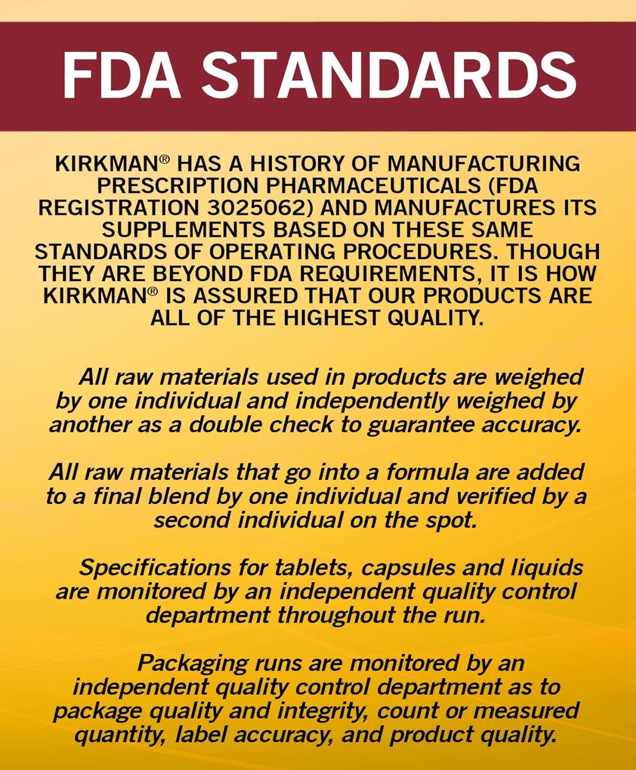 Kirkman Vitamina C Bufferada, envase sellado, mantenimiento de frescura.