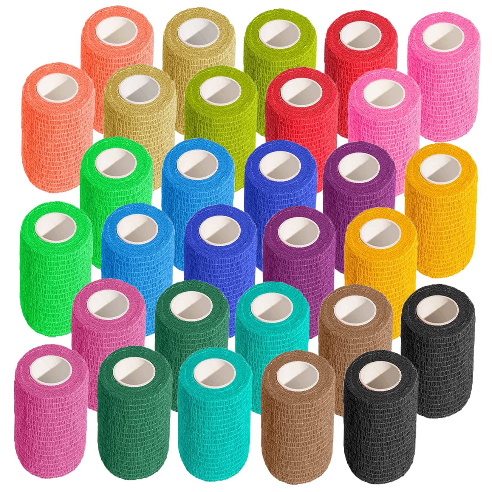 KISEER pack frontal mostrando 30 rollos de colores y fijación segura