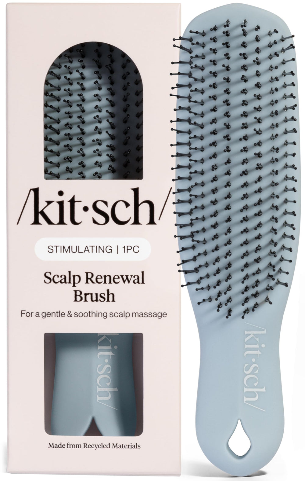 Kitsch cepillo frontal Haze Blue mostrando diseño y color, mejora la rutina