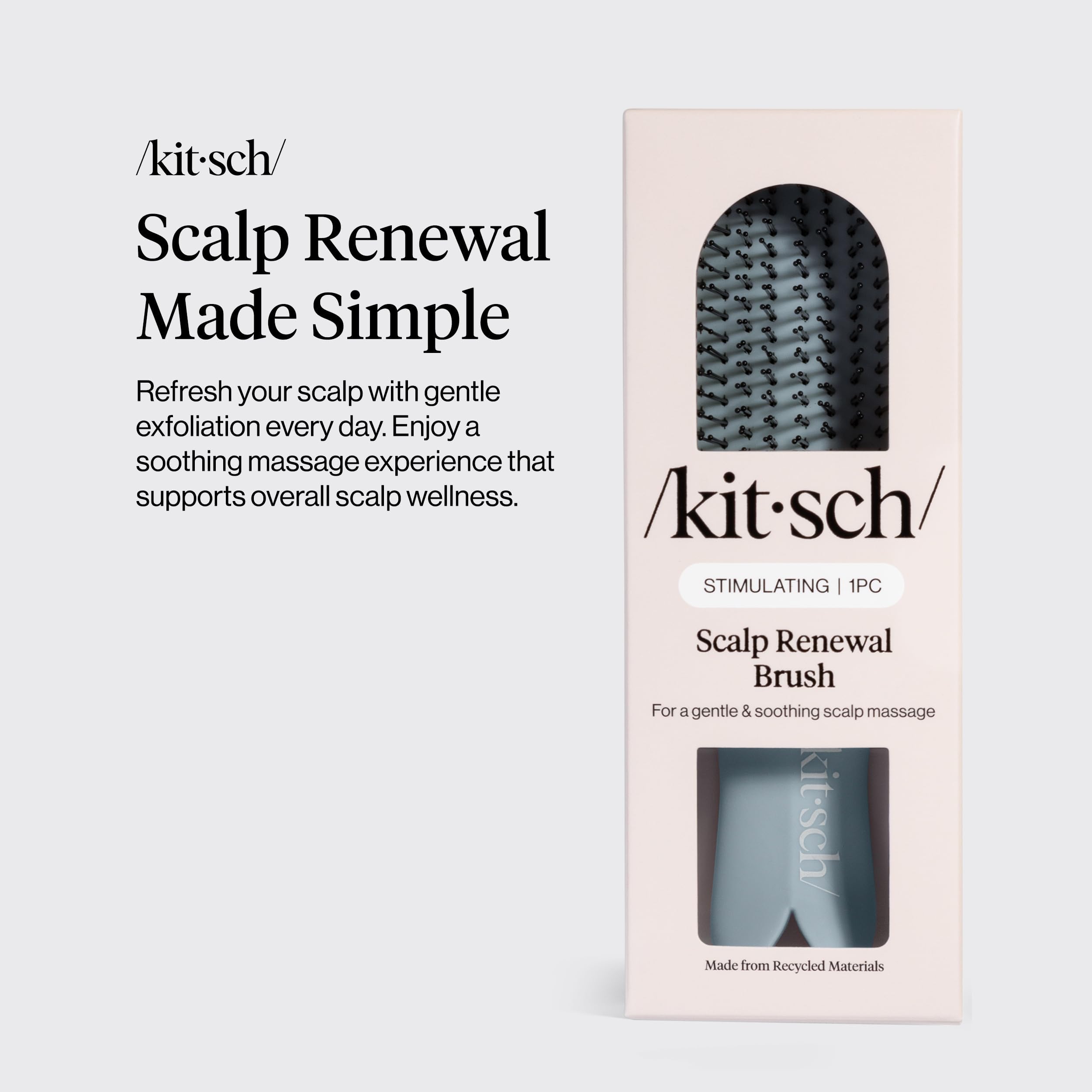 Kitsch detalle de cerdas flexibles separando residuos, limpieza eficaz