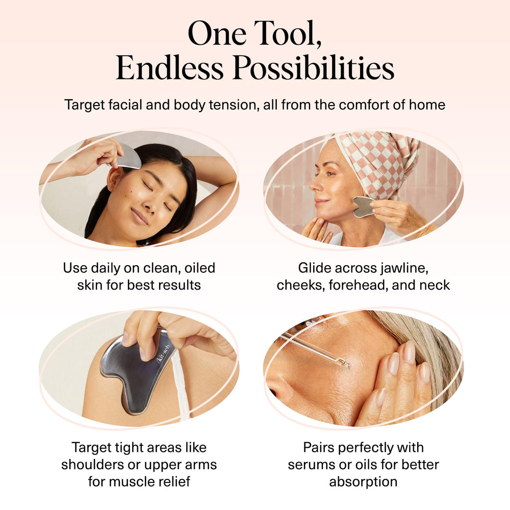 Presentación en caja de Kitsch gua sha, ideal para regalo y almacenamiento