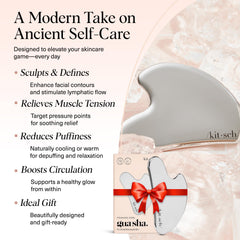 Superficie lisa de acero inoxidable Kitsch gua sha, fácil de limpiar