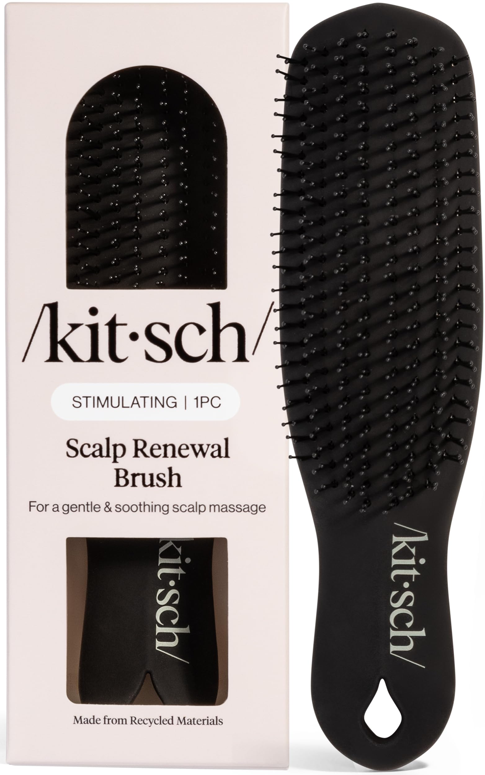 Kitsch cepillo frontal mostrando diseño ergonómico y beneficio de control