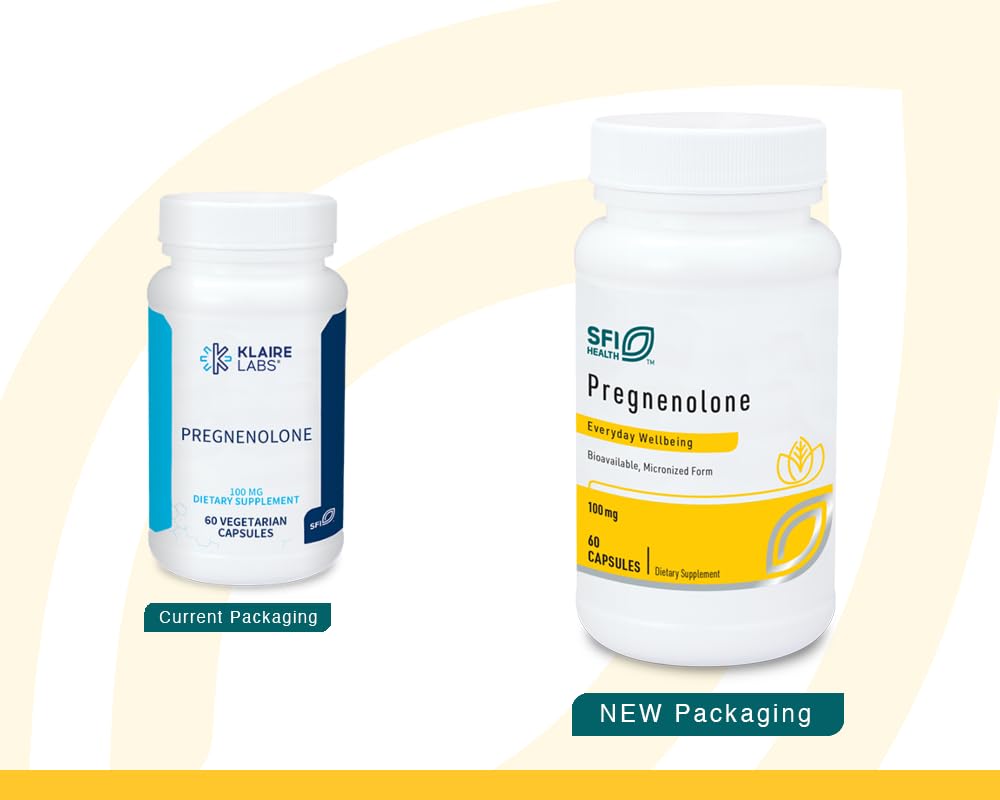 Klaire Labs cápsula en mano destacando 100 mg por dosis y conveniencia