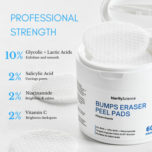 klarifyScience almohadilla texturizada detalle que facilita exfoliación suave