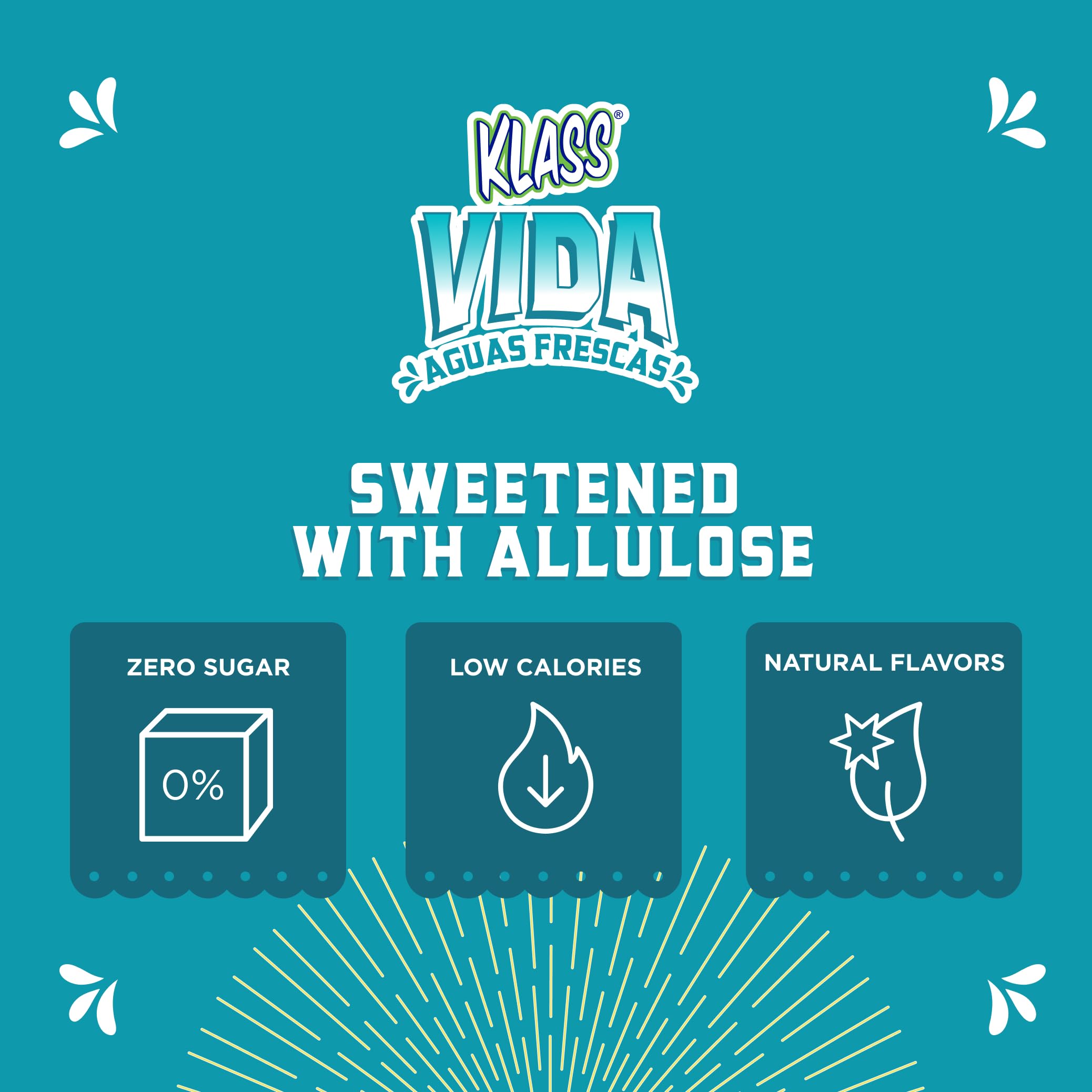 KLASS VIDA vaso preparado con bebida horchata y efecto refrescante visible