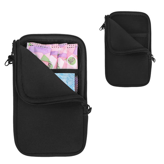 Klawdsky estuche frontal negro, aspecto discreto y elegante