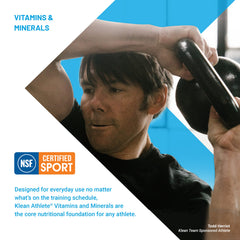 Klean Athlete sello NSF Certified for Sport resaltando limpieza y seguridad