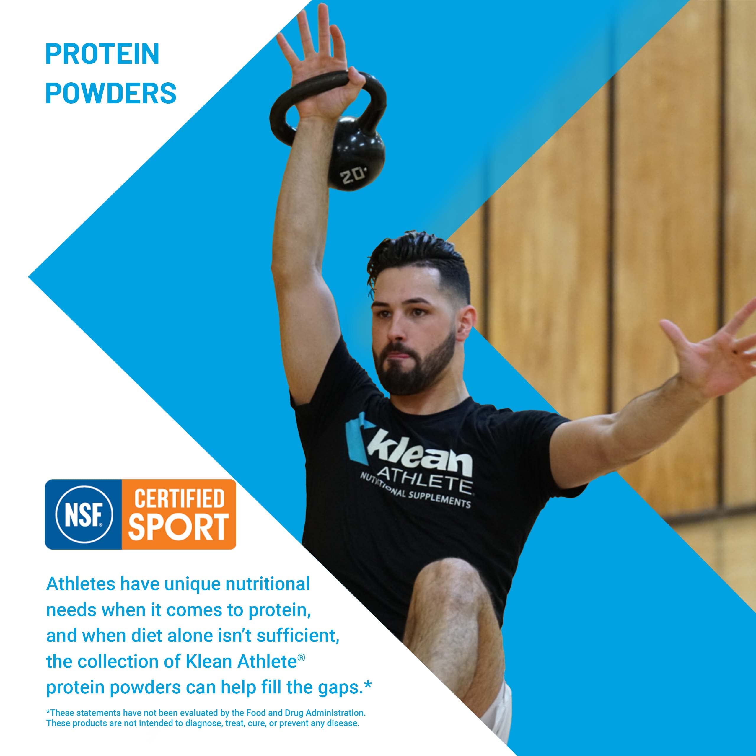 Klean Athlete cuchara medidora con polvo, dosificación precisa por servicio