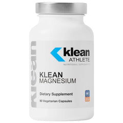 Klean Athlete envase frontal de Klean Magnesium mostrando diseño y concentración