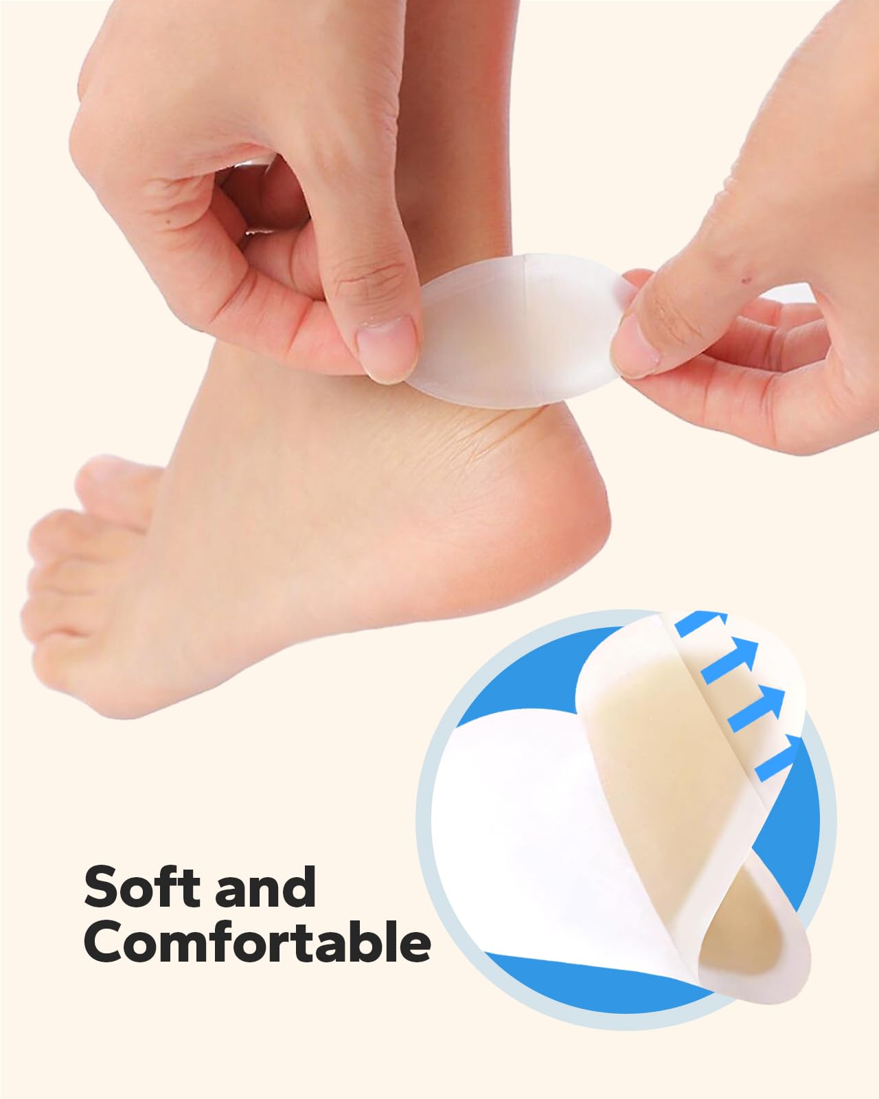 KMEIVOL vendaje en talón con zapato, sujeción impermeable durante uso