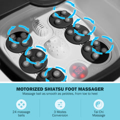 KNQZE primer plano de las bolas shiatsu mostrando masaje profundo