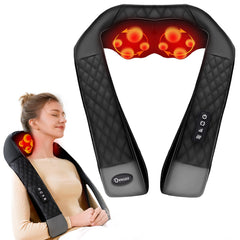 KNQZE vista frontal del masajeador mostrando diseño ergonómico y alivio cómodo