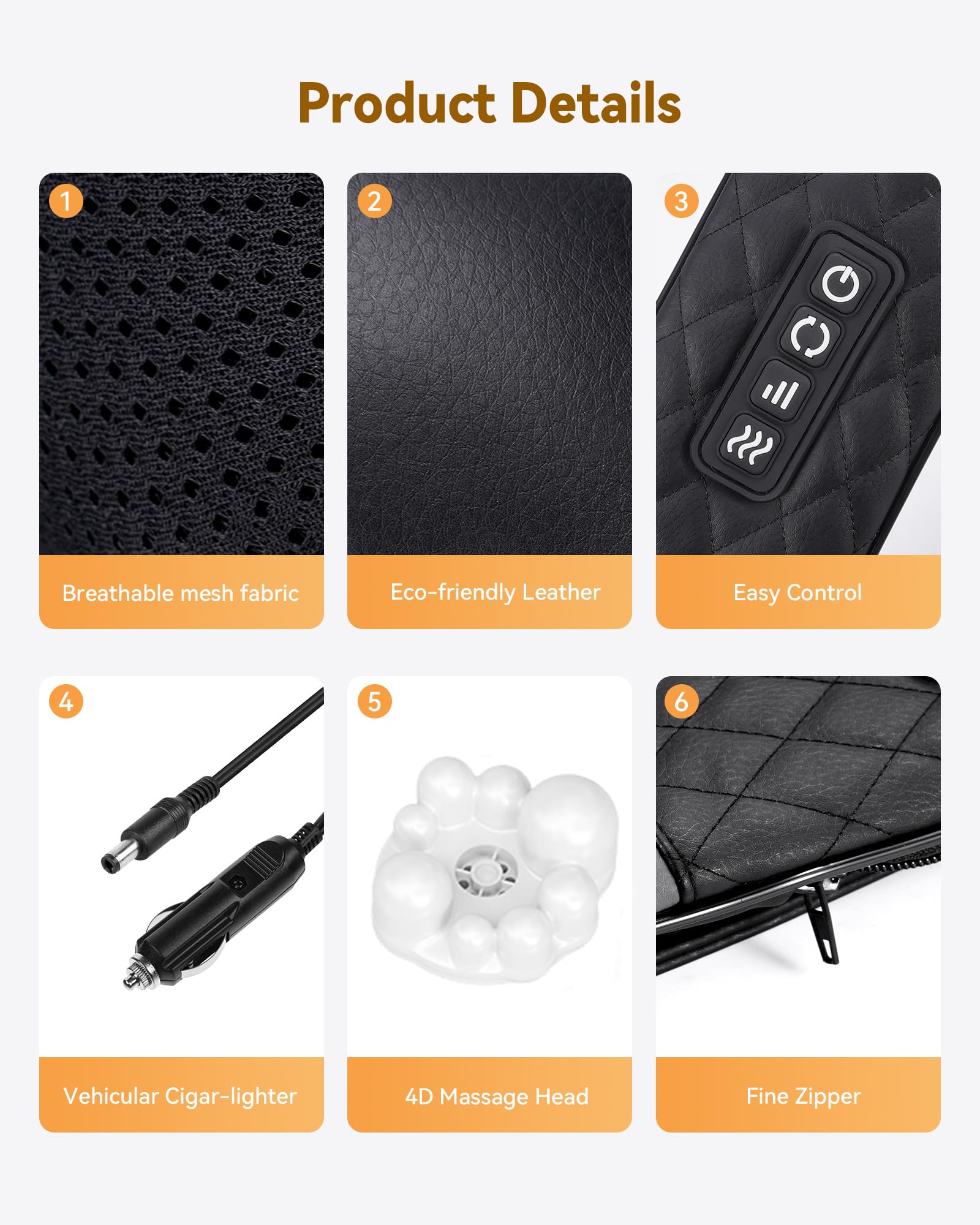 KNQZE detalle de la tela y costuras para limpieza y durabilidad sencilla