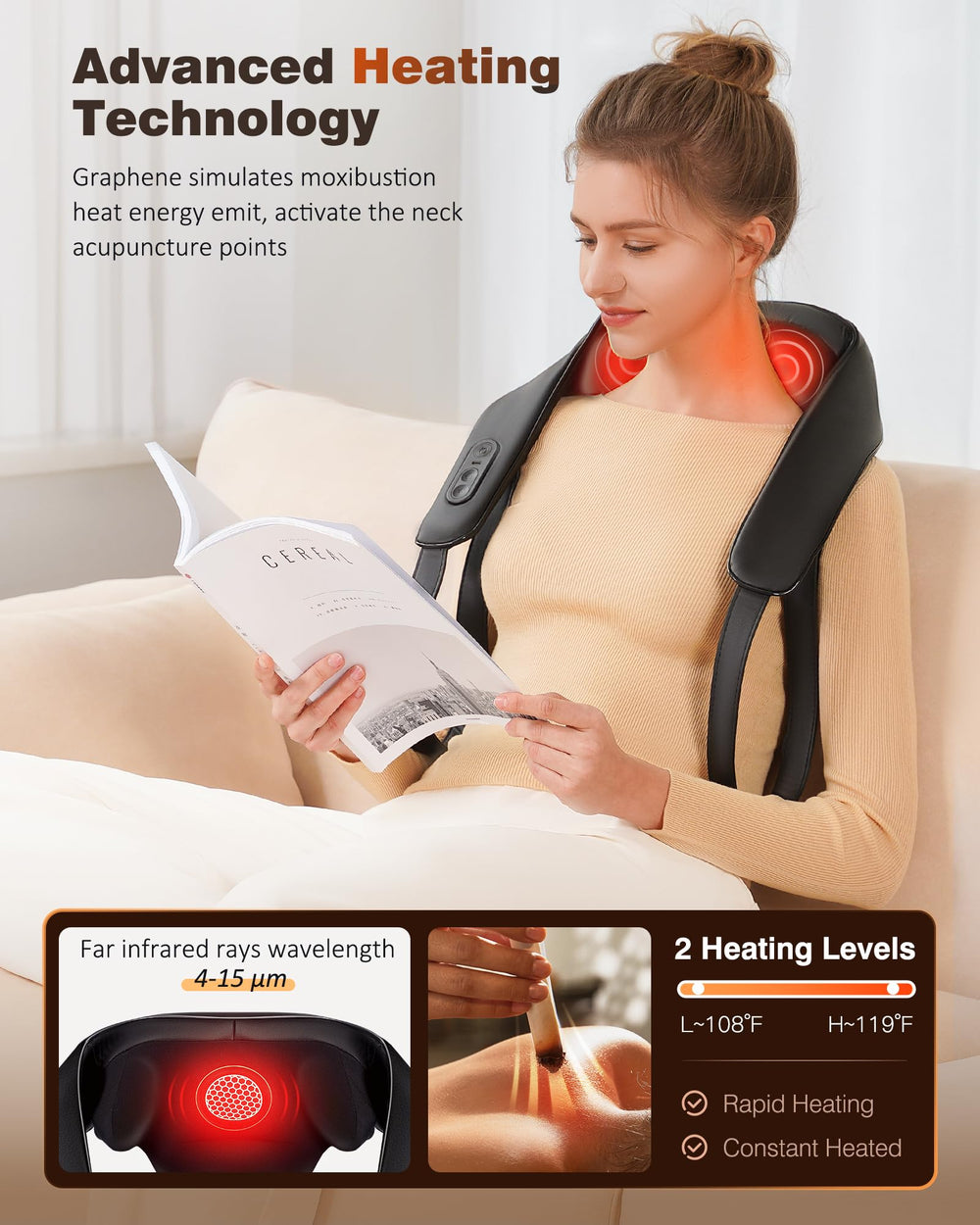 KNQZE vista lateral que destaca la forma ergonómica ajustada al cuello
