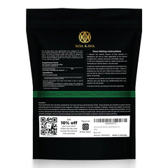 Infusión de Koa Kava con agua de coco para sabor más suave y disfrute